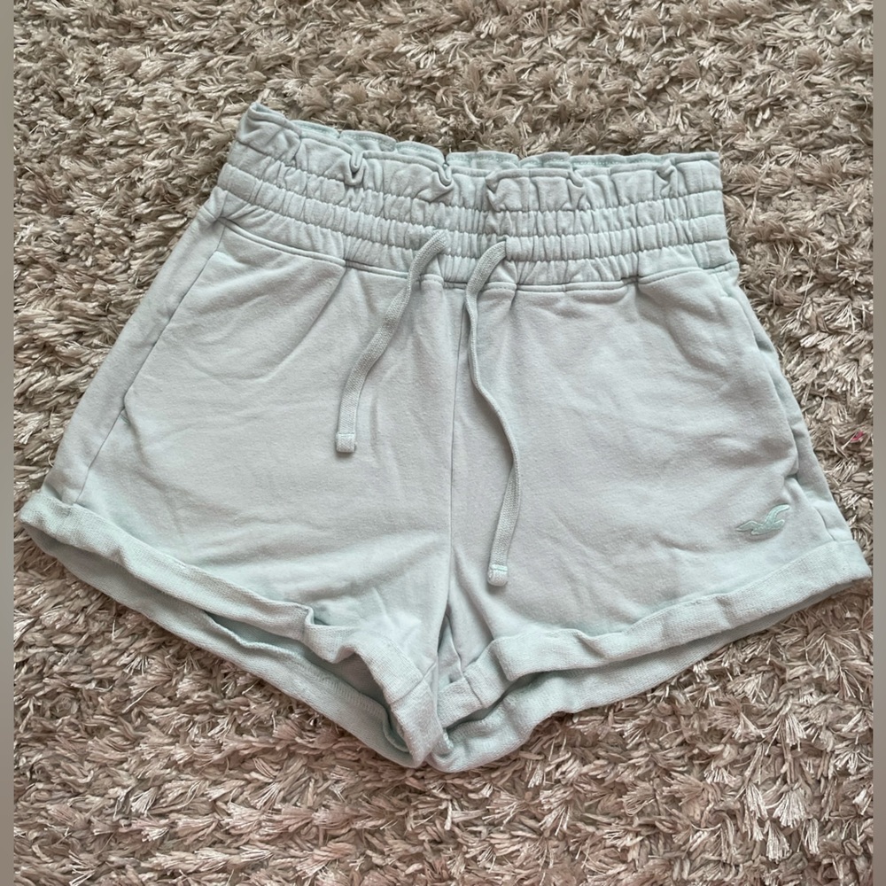 Hollister High-Rise Blue/Green shorts size XS